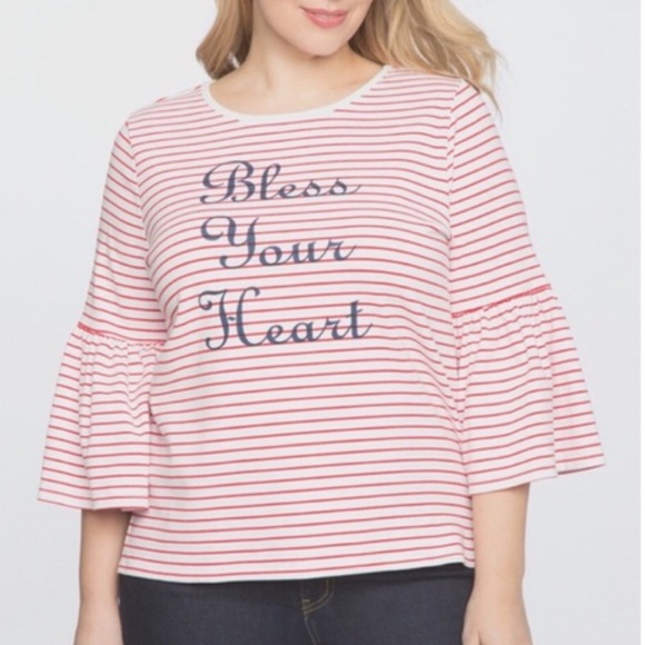 Draper James Eloquii 'Bless Your Heart' top - Picture 2 of 8